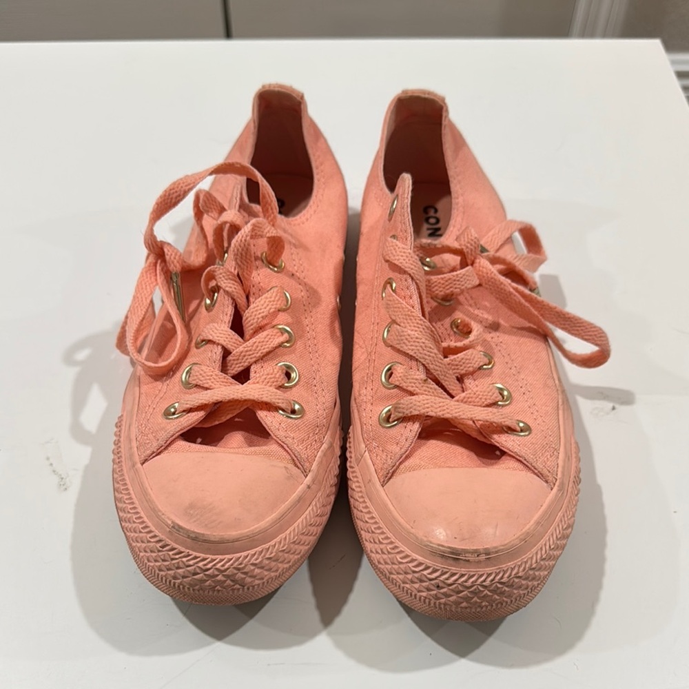Converse Pink Canvas Low-Top Sneakers